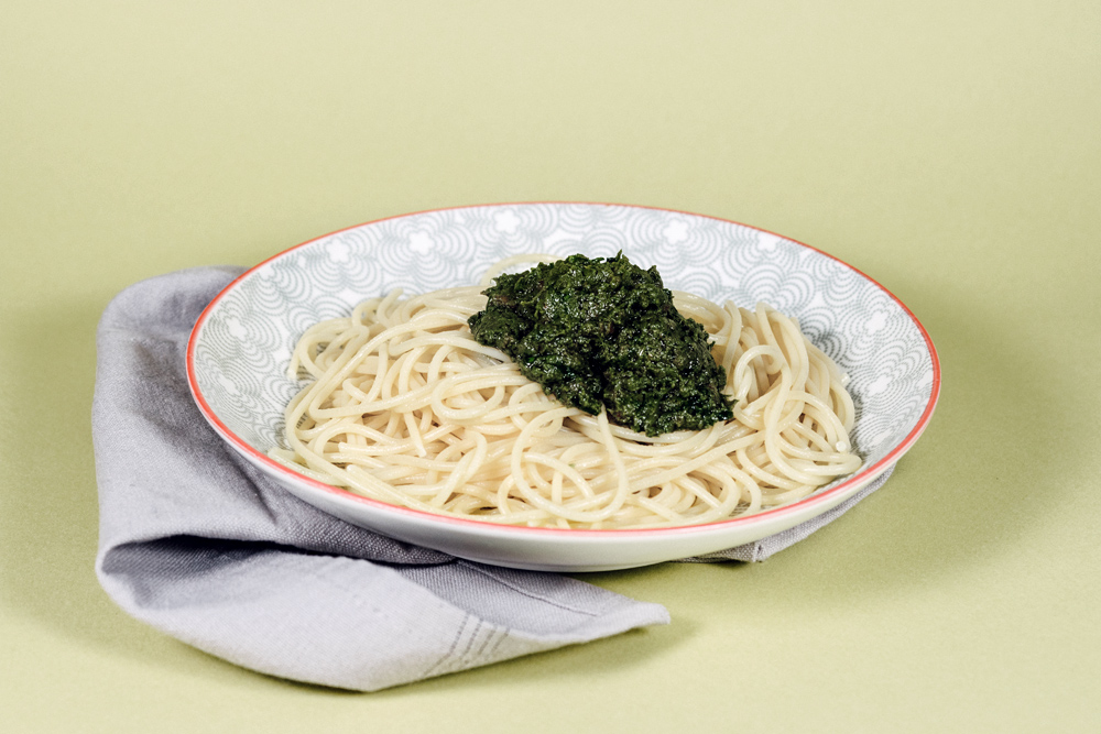 Pesto à l'ail des ours et aux tomates séchées