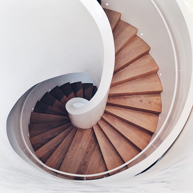 Escalier en spirale au Vitrahaus