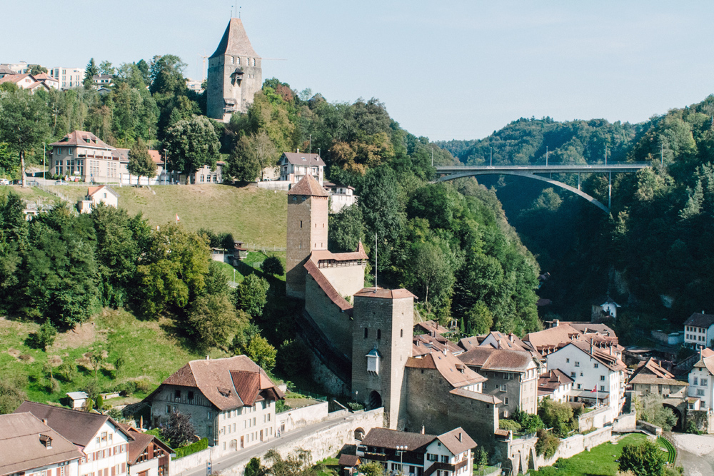 Fribourg – Vue depuis le Pont de Zaehringen