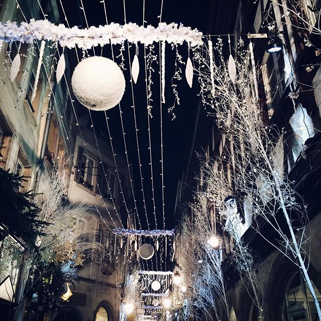 Les décorations de Noël de la Rue des Orfèvres, Strasbourg