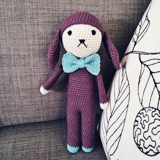 Un petit doudou au crochet pour mon neveu tout neuf <3