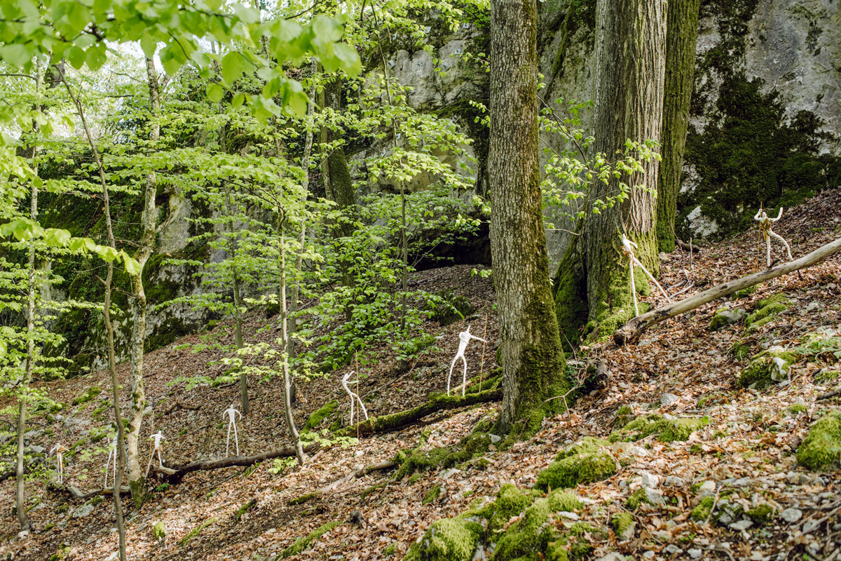 Jardin botanique de Neuchâtel, Land Art 2016 – Le cycle (Yves Chédel, Ruben Pensa, Dominique Huguenin)