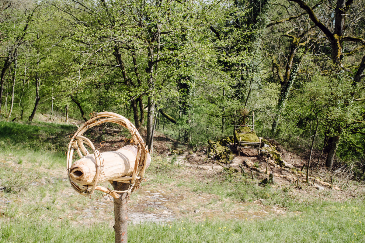 Jardin botanique de Neuchâtel, Land Art 2016 – Aussicht auf Erholung (Leander & Erika Locher)