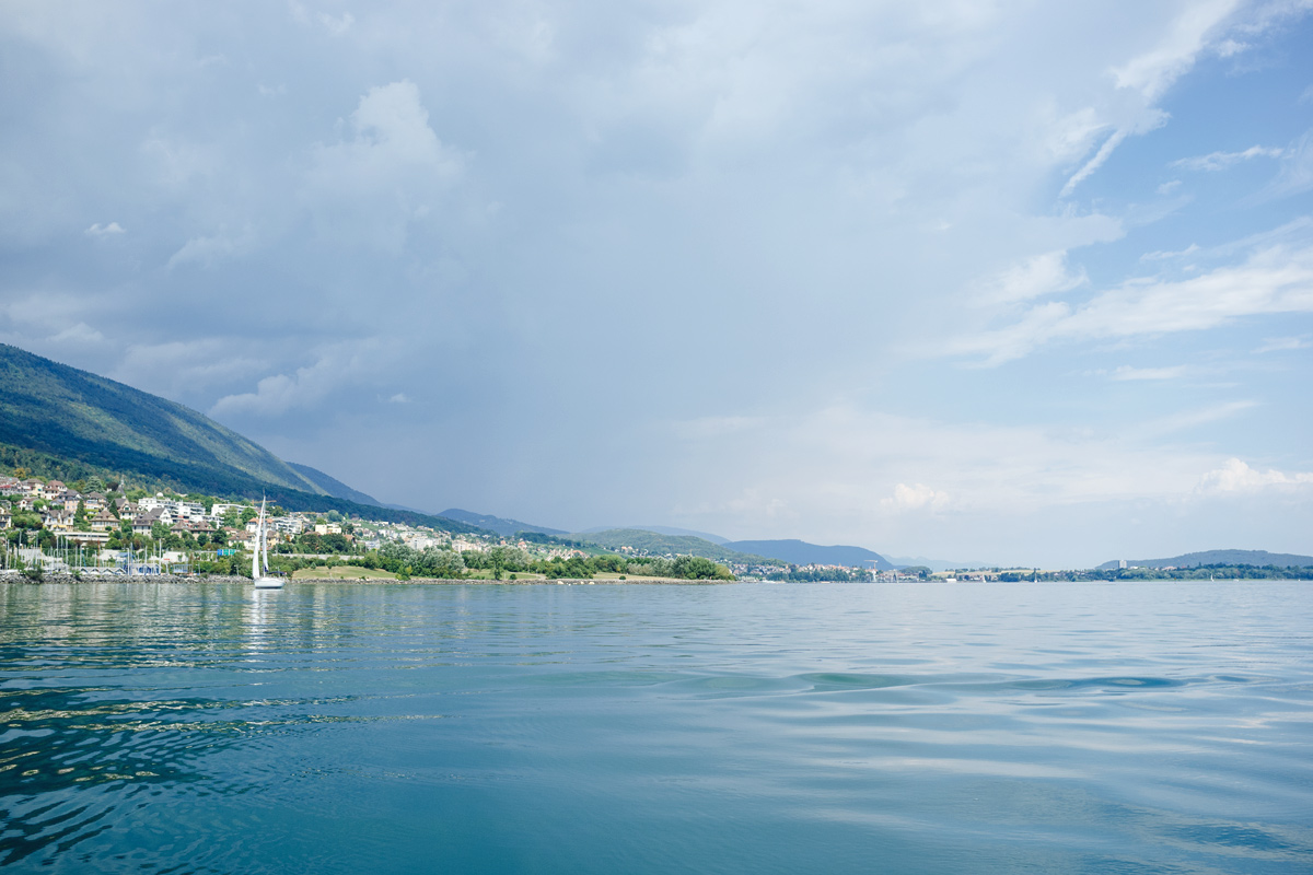 Sortie en bateau sur le lac de Neuchâtel