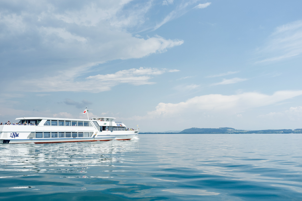 Sortie en bateau sur le lac de Neuchâtel