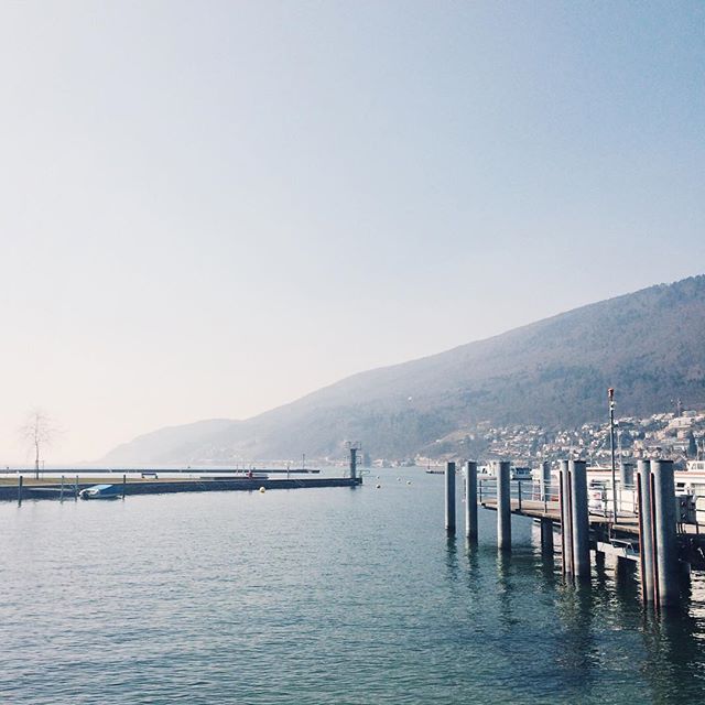 Le bord du lac de Bienne