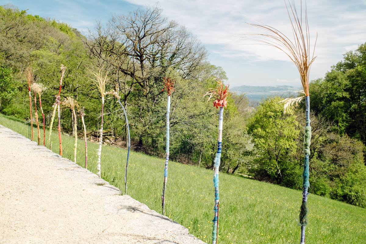 Jardin botanique de Neuchâtel, Land Art 2016 – Les migrants du jardin (Ruben Pensa)