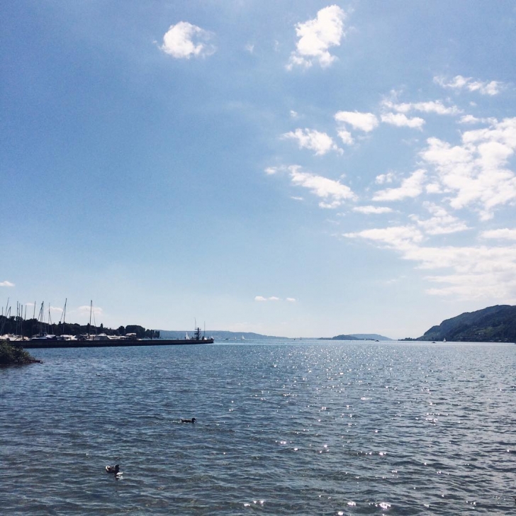 Le bord du lac de Bienne