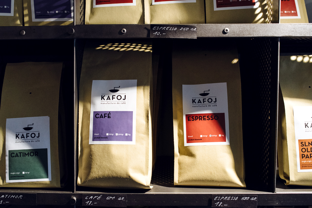 Vieille ville de Bienne – Kafoj, manufacture de café – Sachets de café