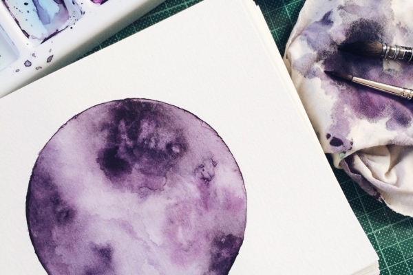 Exercice d'aquarelle