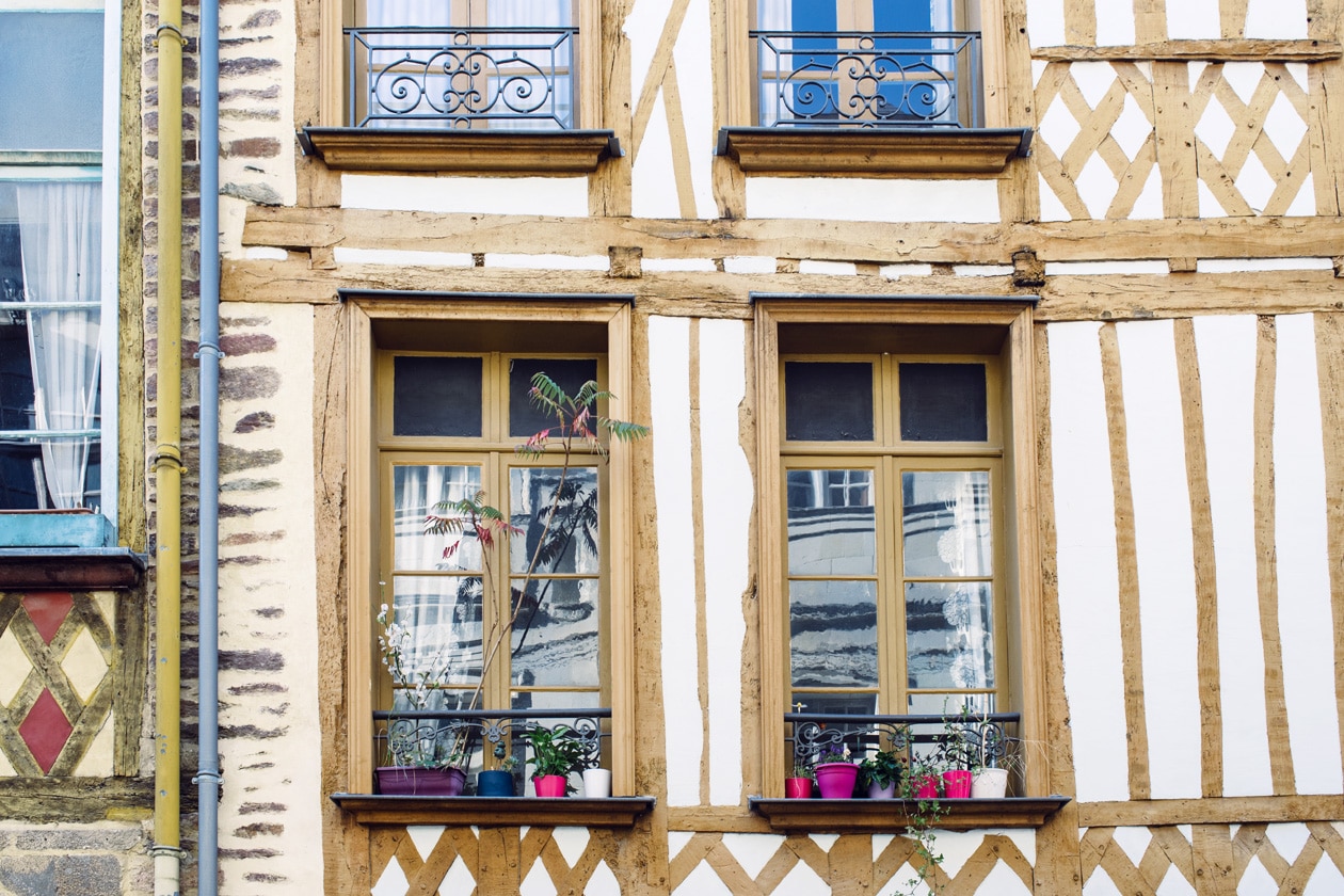 Balade dans les rues du vieux Rennes