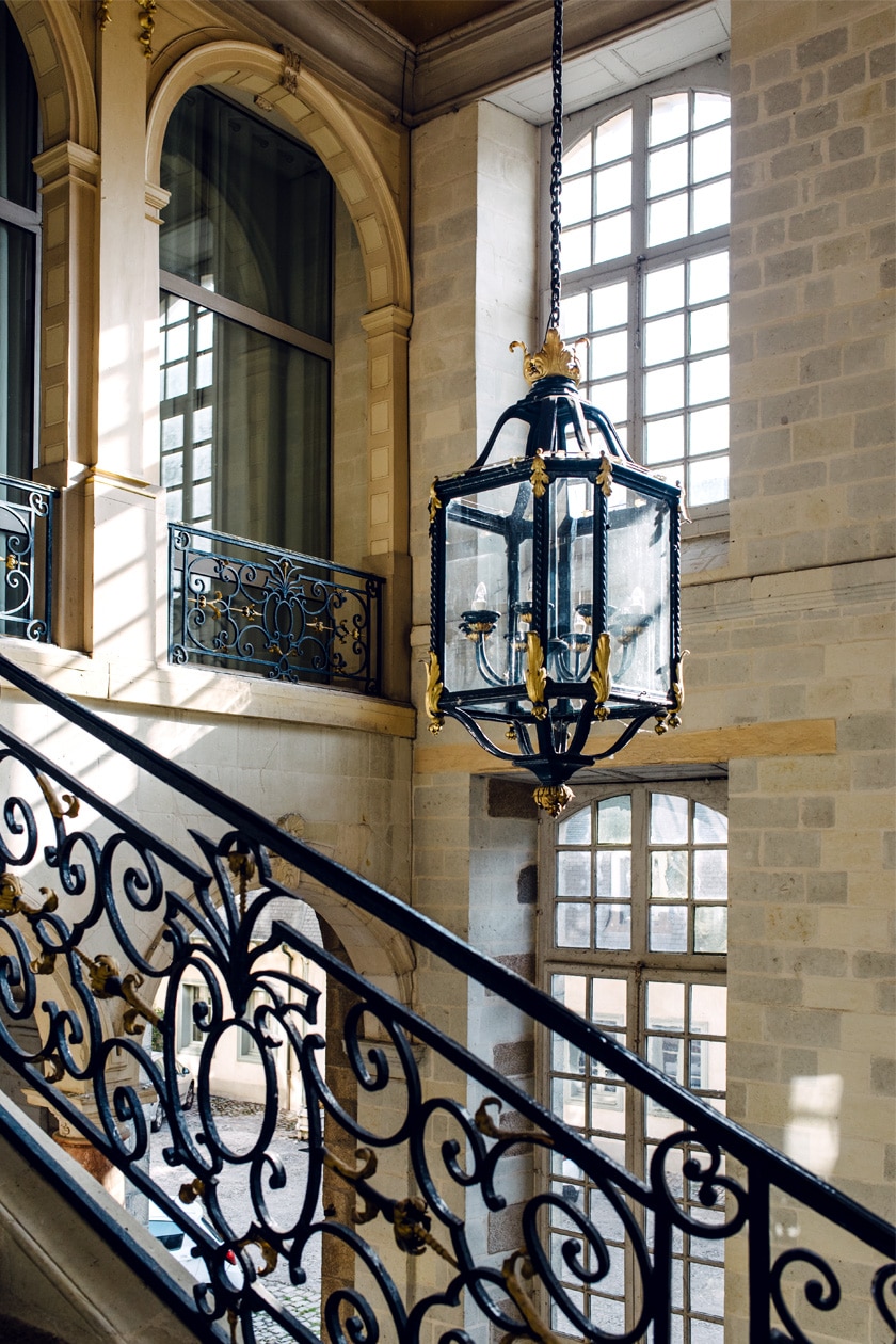 Balade dans les rues du vieux Rennes: le grand escalier de l’Hôtel de Blossac