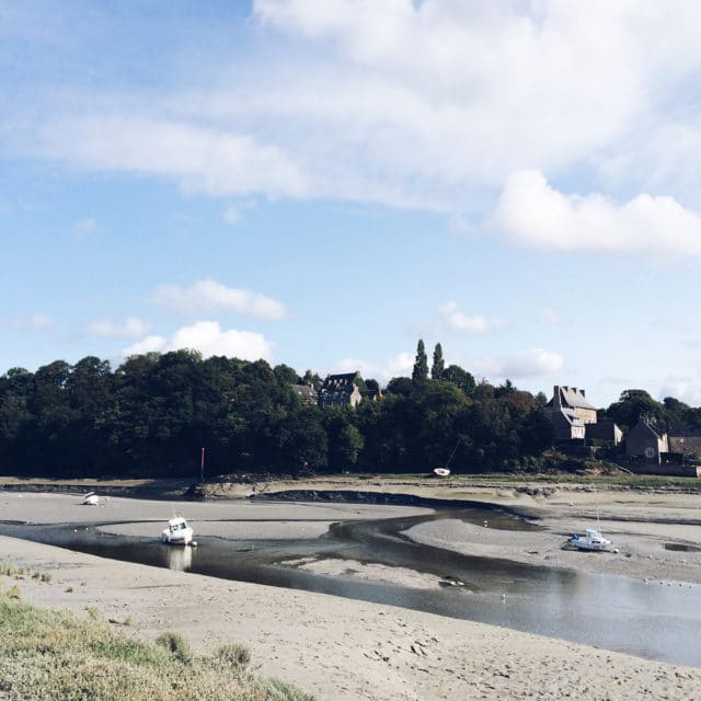 Bord de mer à marée basse