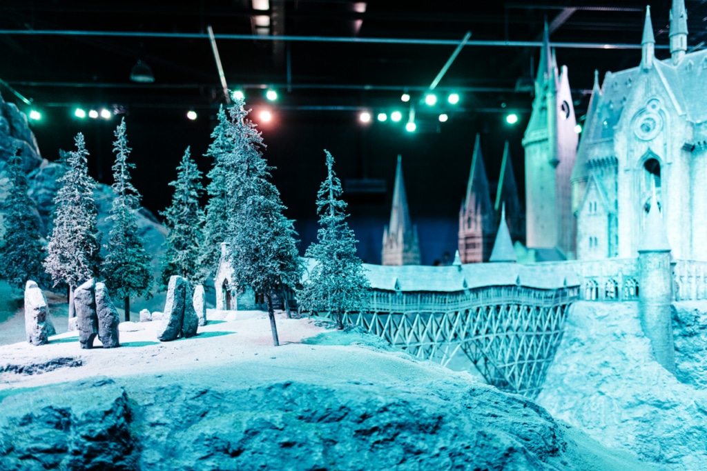 Visite des Studios Harry Potter à Londres – Maquette du château de Poudlard à l'échelle 1:24