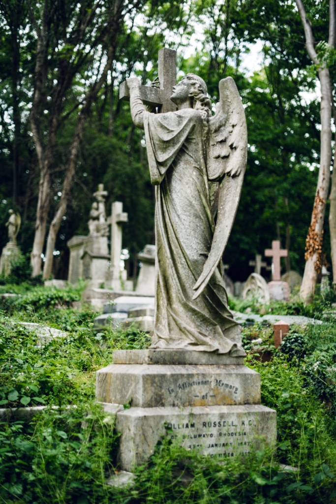 Visite du cimetière de Highgate, dans le nord de Londres