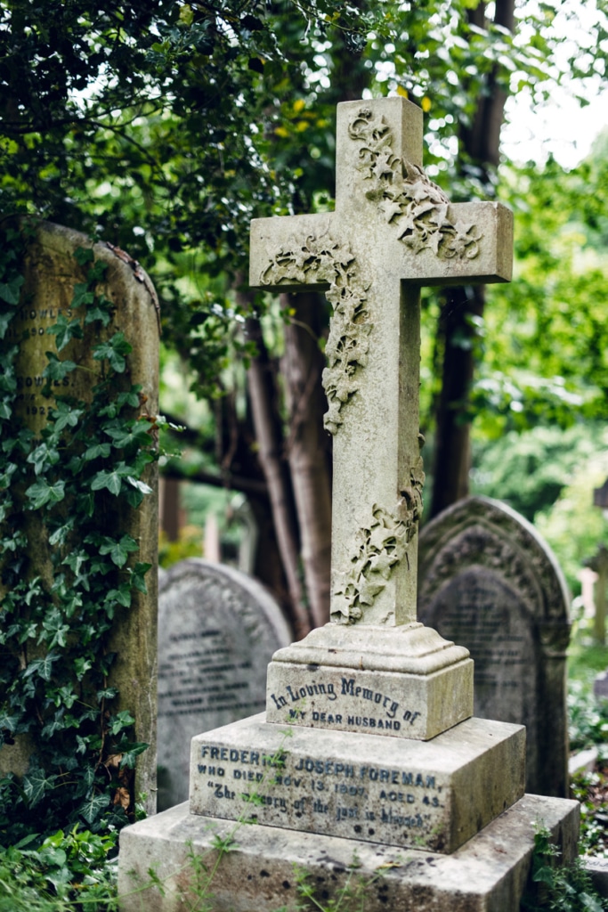 Visite du cimetière de Highgate, dans le nord de Londres