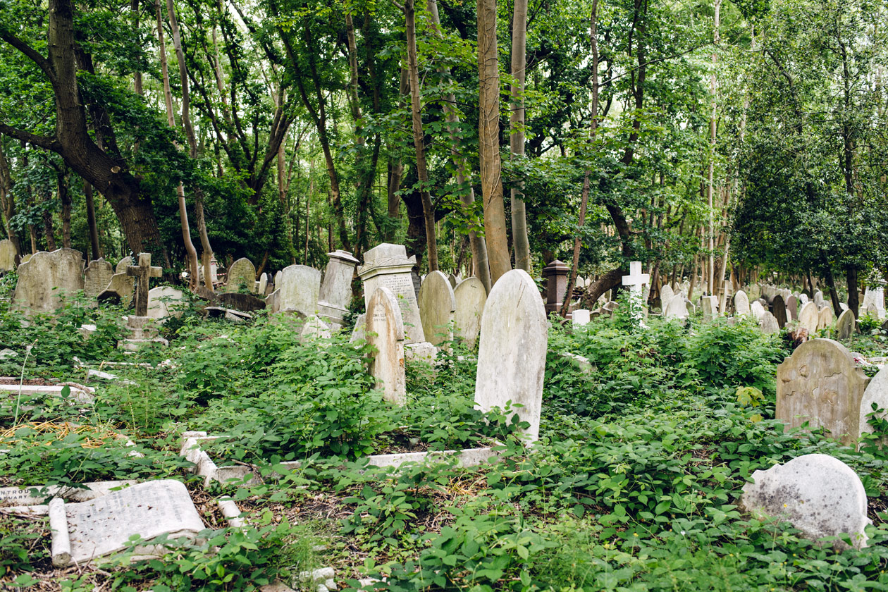 Visite du cimetière de Highgate, dans le nord de Londres