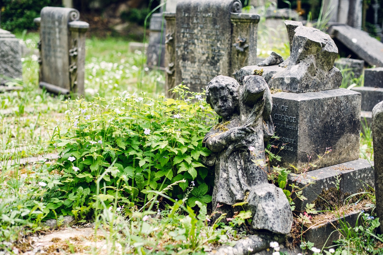 Visite du cimetière de Highgate, dans le nord de Londres