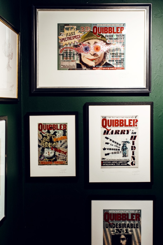 Visite de House of MinaLima à Londres – Maquettes du "Quibbler"