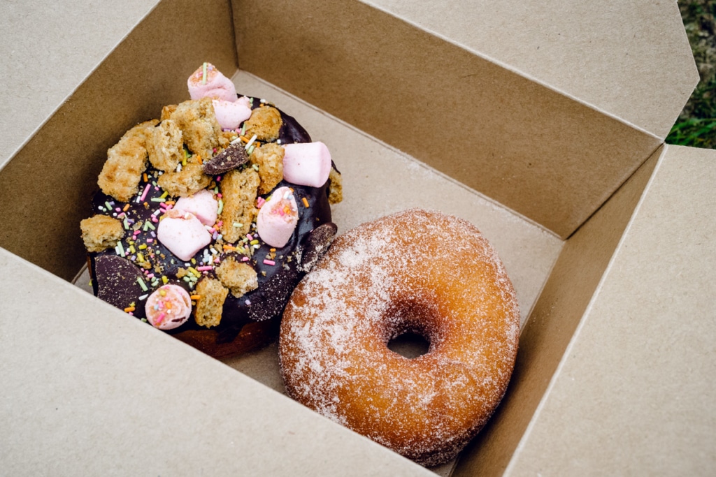 Doughnut végétalien chez Glazed à Brighton