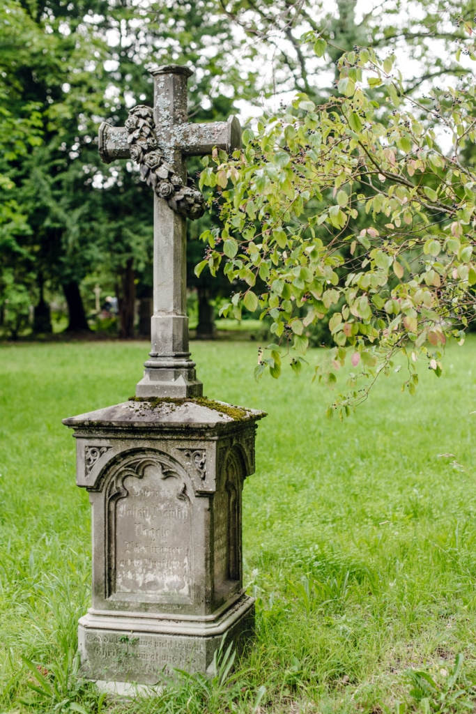Freiburg im Breisgau – Tombe de l'ancien cimetière du Neuburg