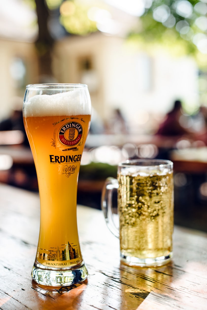 Freiburg im Breisgau – Biergarten situé en bas de la montée du Schlossberg