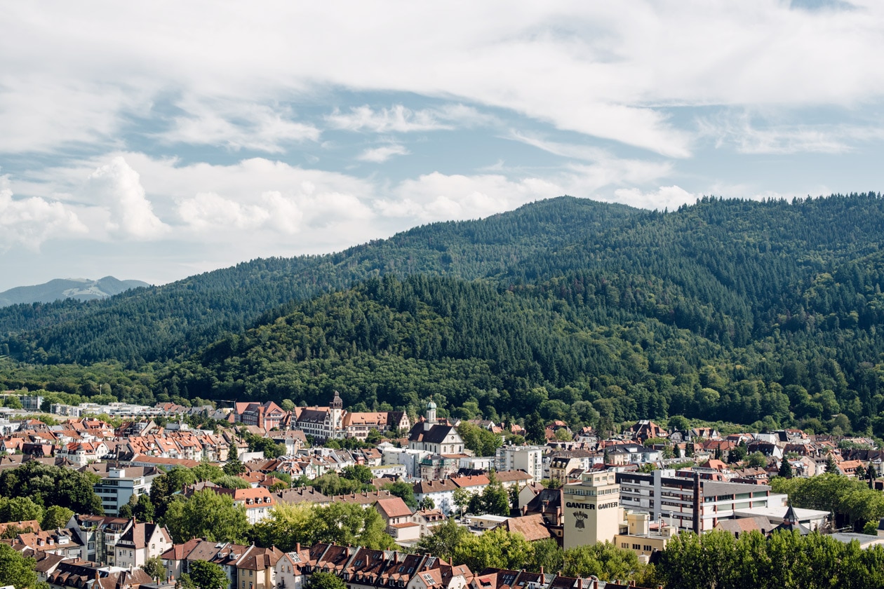 Freiburg im Breisgau – Vue sur la ville depuis la colline du Schlossberg