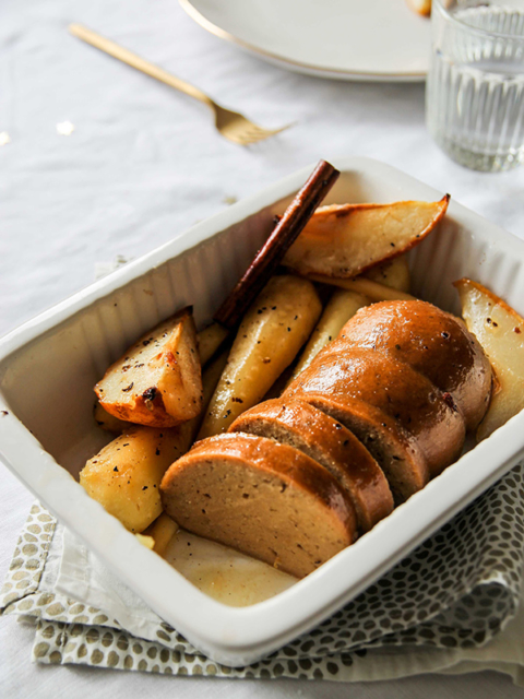 Seitan laqué aux épices – Aime et mange