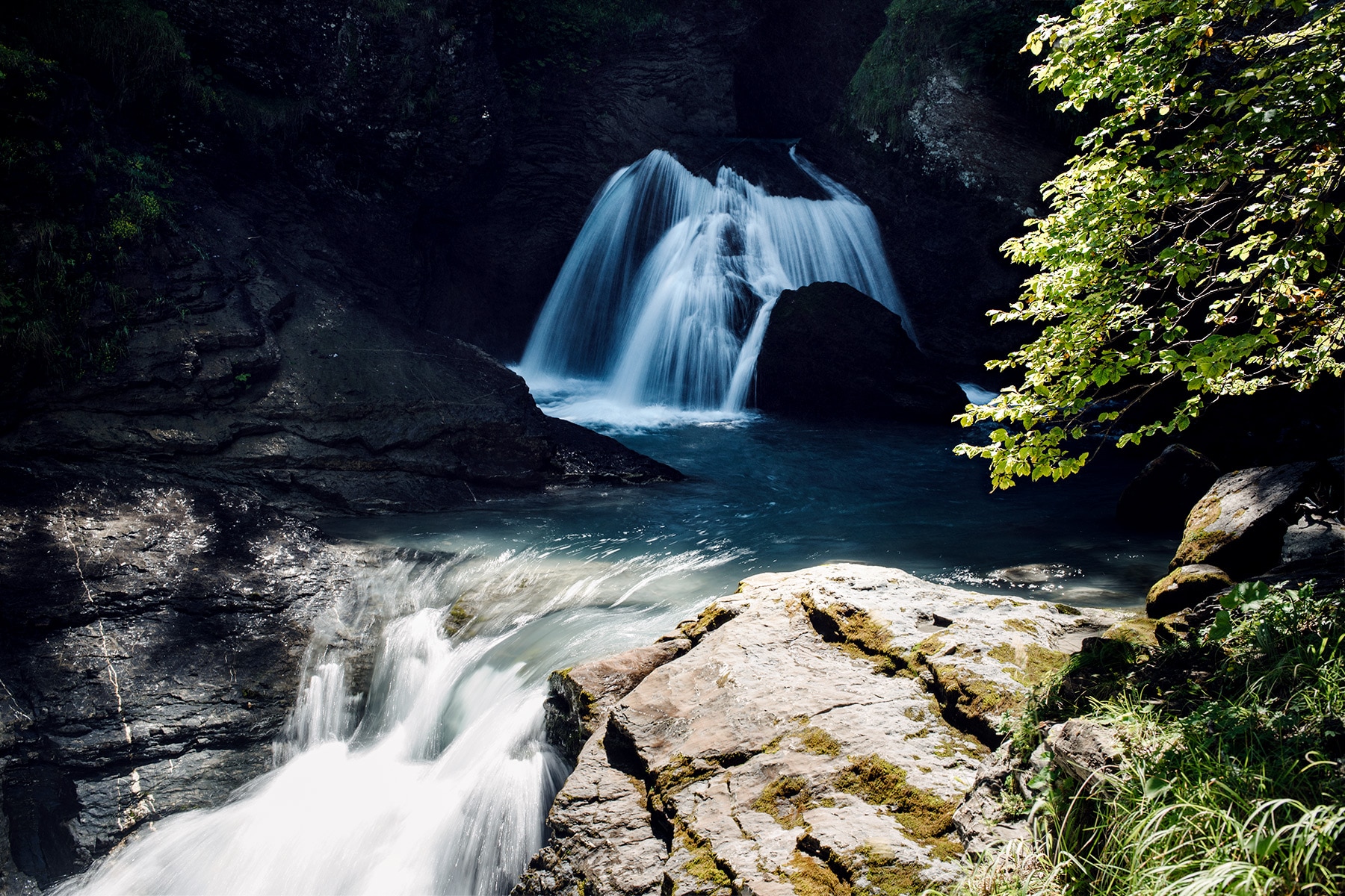 Les chutes du Reichenbach dans l'Oberland bernois