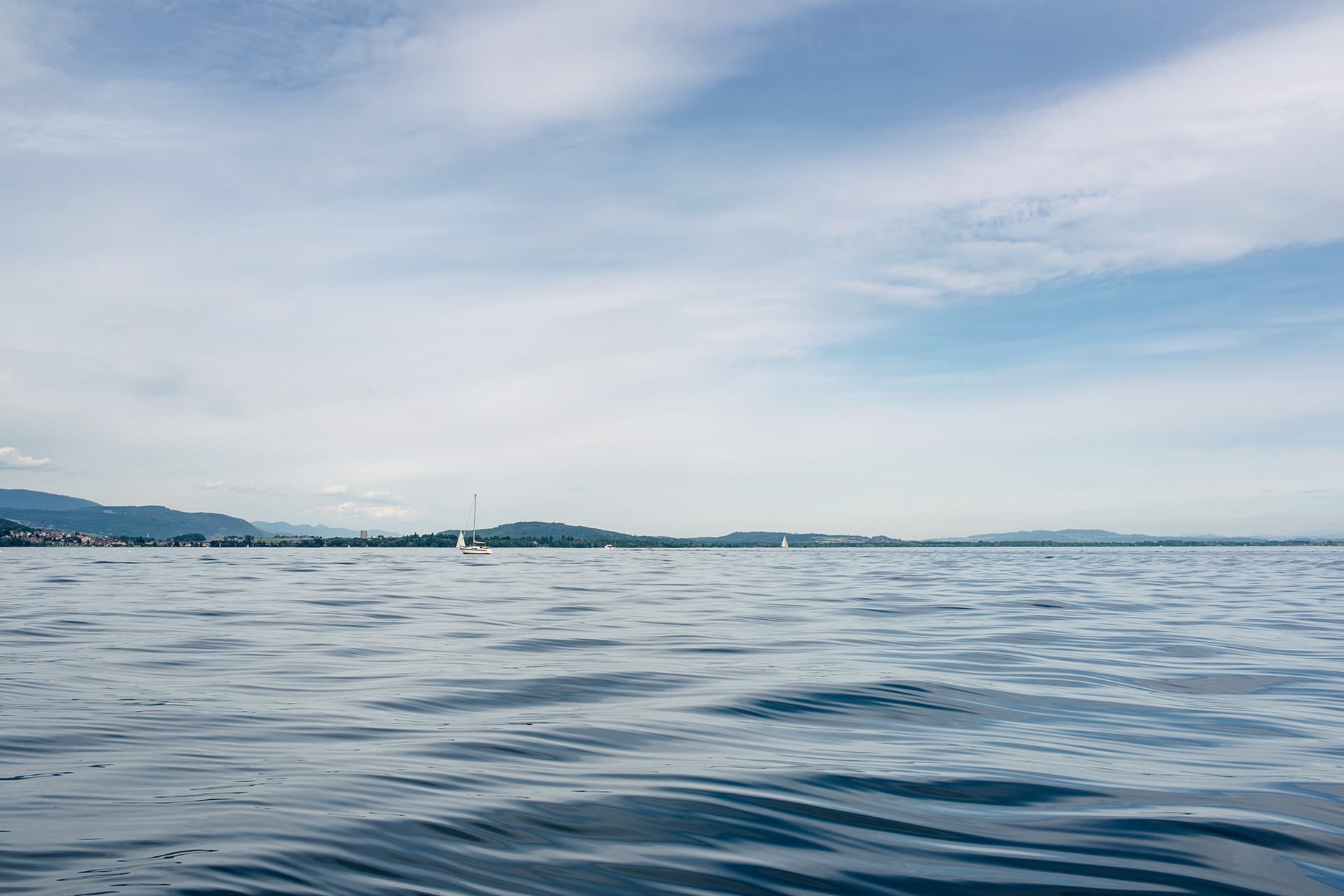 Sortie en voilier sur le lac de Neuchâtel