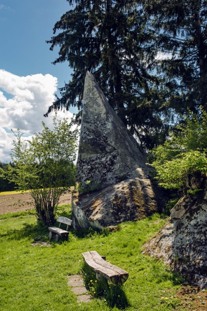 Bloc erratique à proximité du village de Steinhof, dans le canton de Soleure